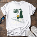 Crosswalk? Pause Watch. Tee — White