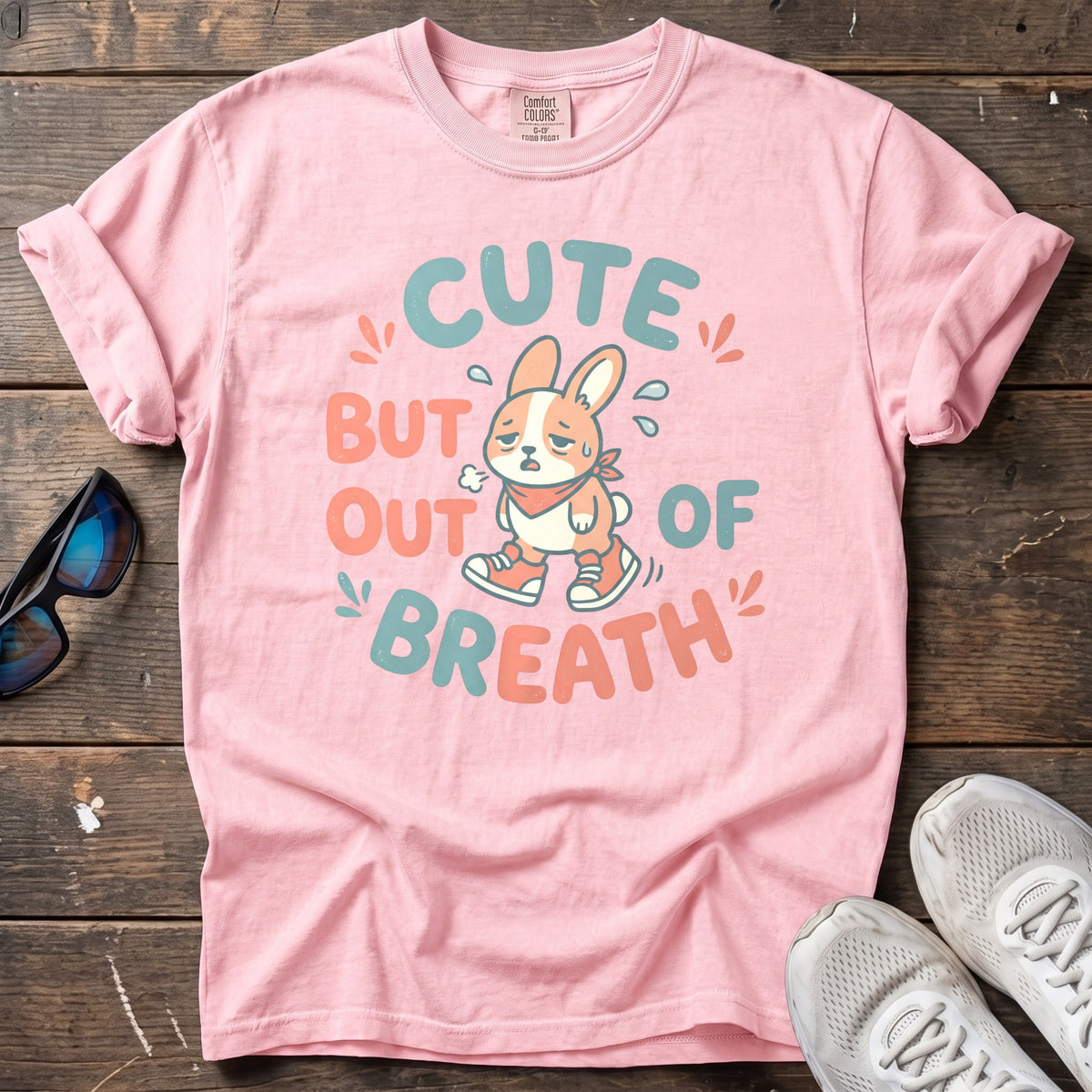 Cute but Out of Breath Tee — Blossom