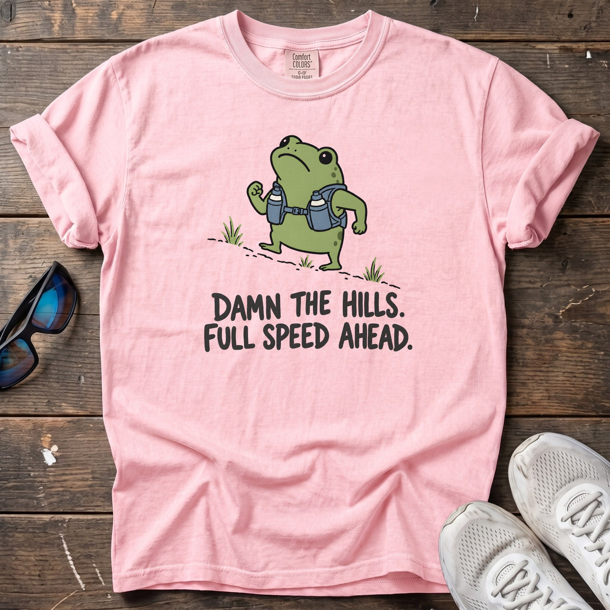 Damn the Hills Tee — Blossom