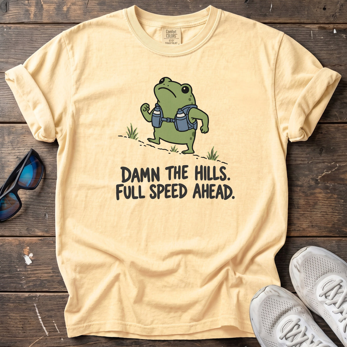Damn the Hills Tee — Butter