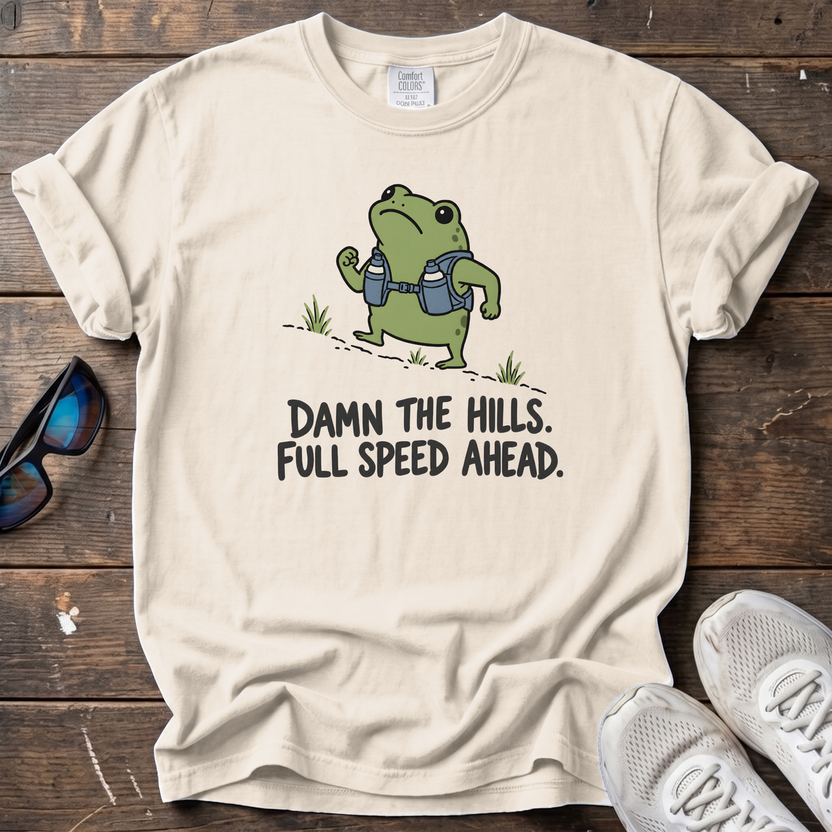 Damn the Hills Tee — Ivory