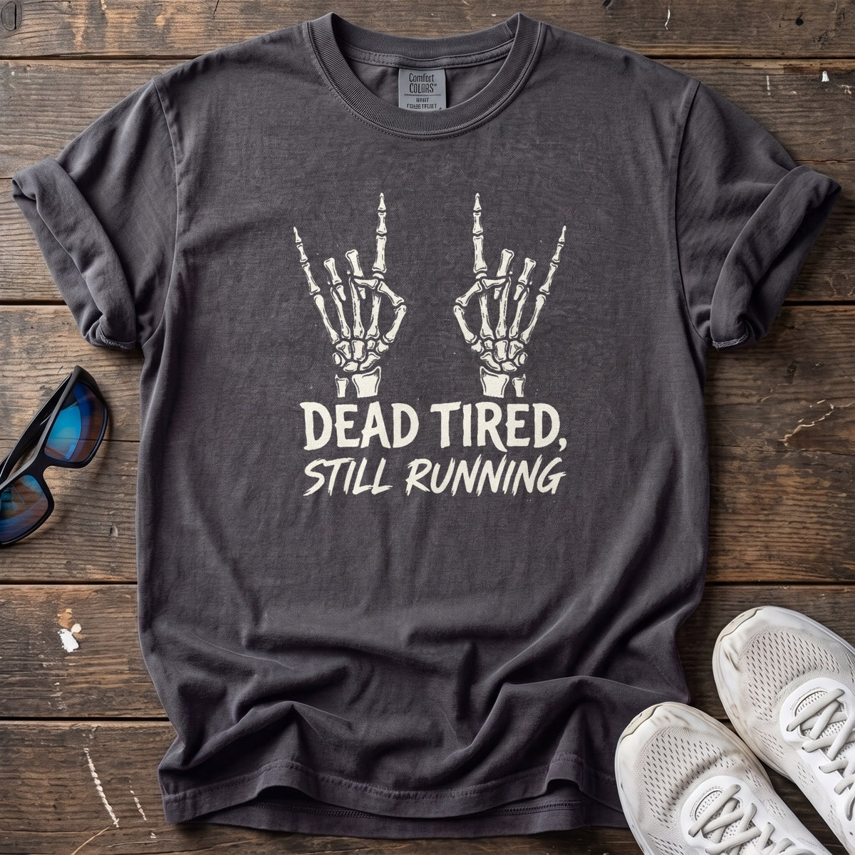 Dead Tired, Still Running Tee — Graphite