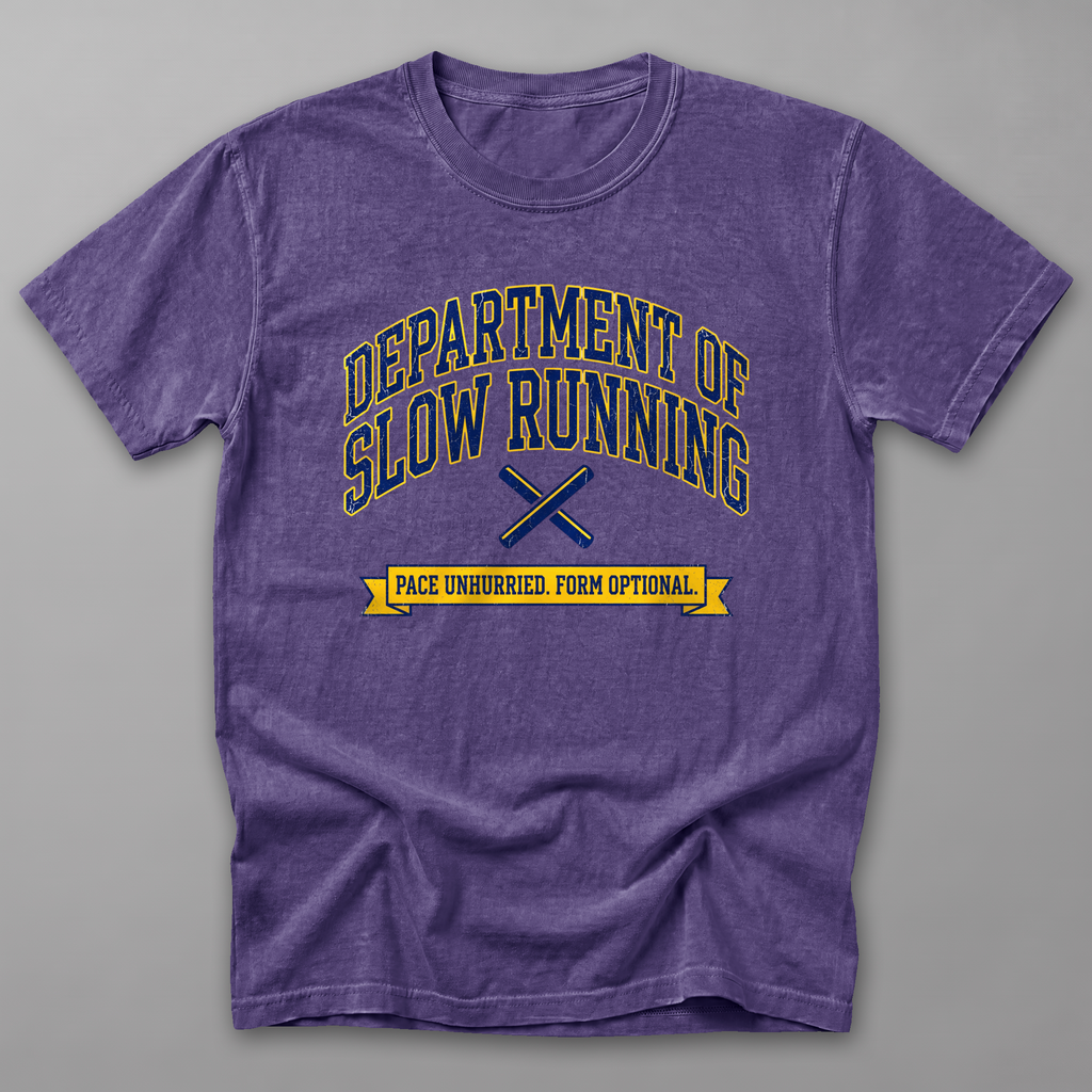 Dept. of Slow Running Tee — Grape