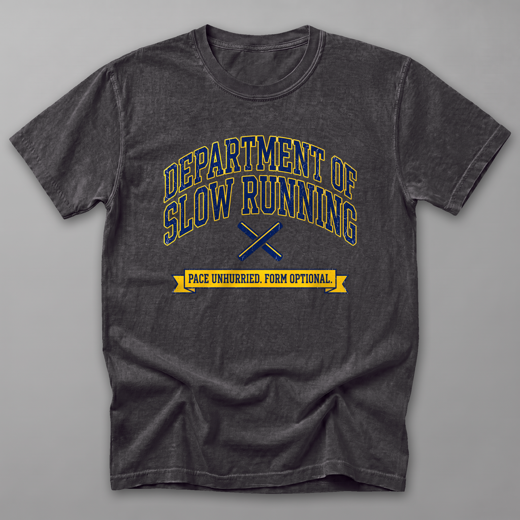 Dept. of Slow Running Tee — Graphite