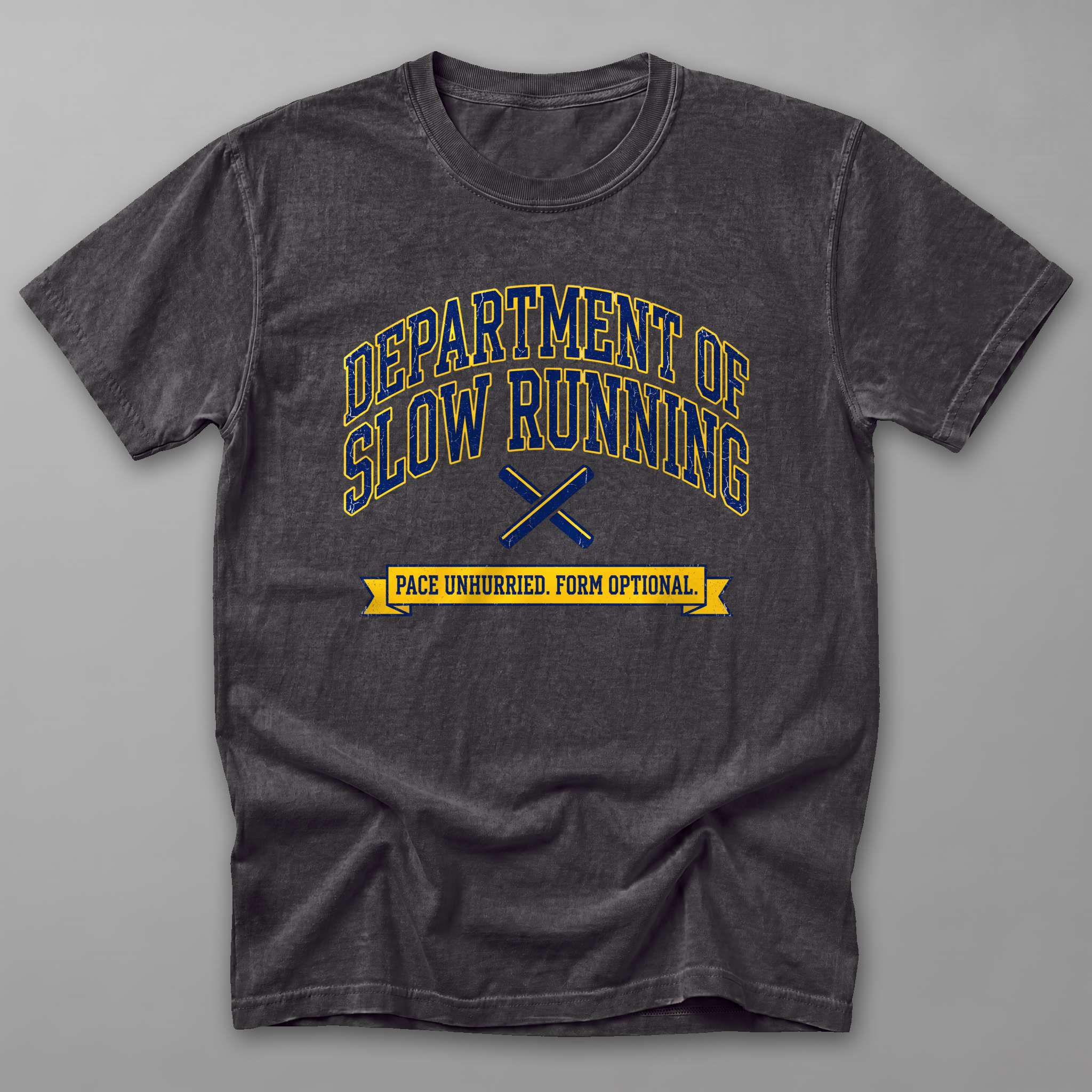 Dept. of Slow Running Tee — Graphite