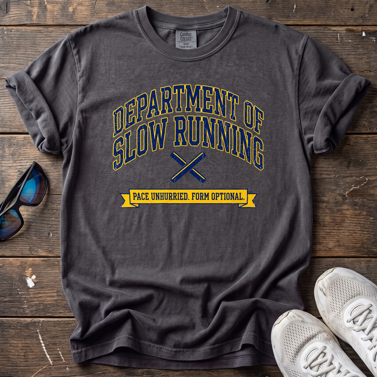 Dept. of Slow Running Tee — Graphite