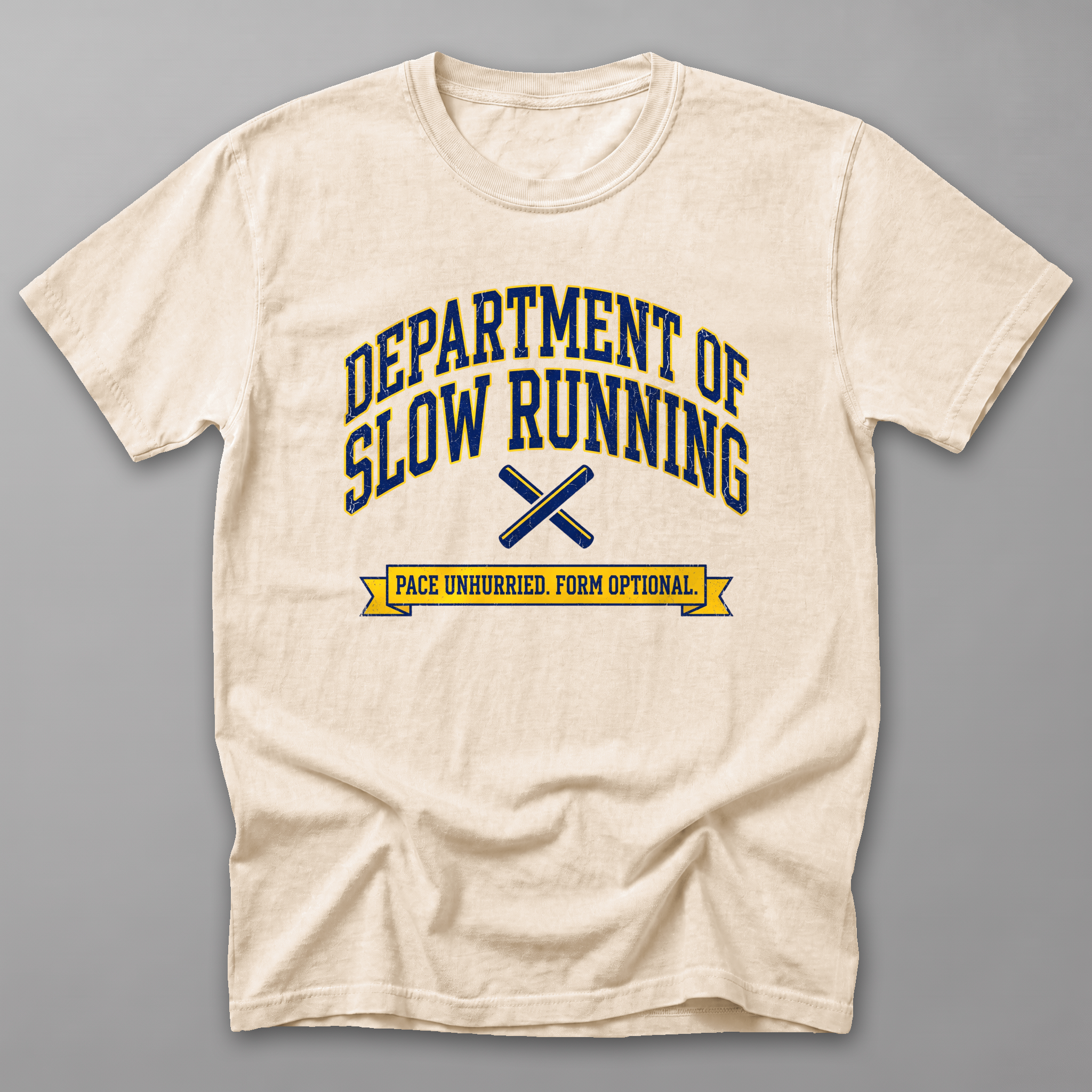 Dept. of Slow Running Tee — Ivory