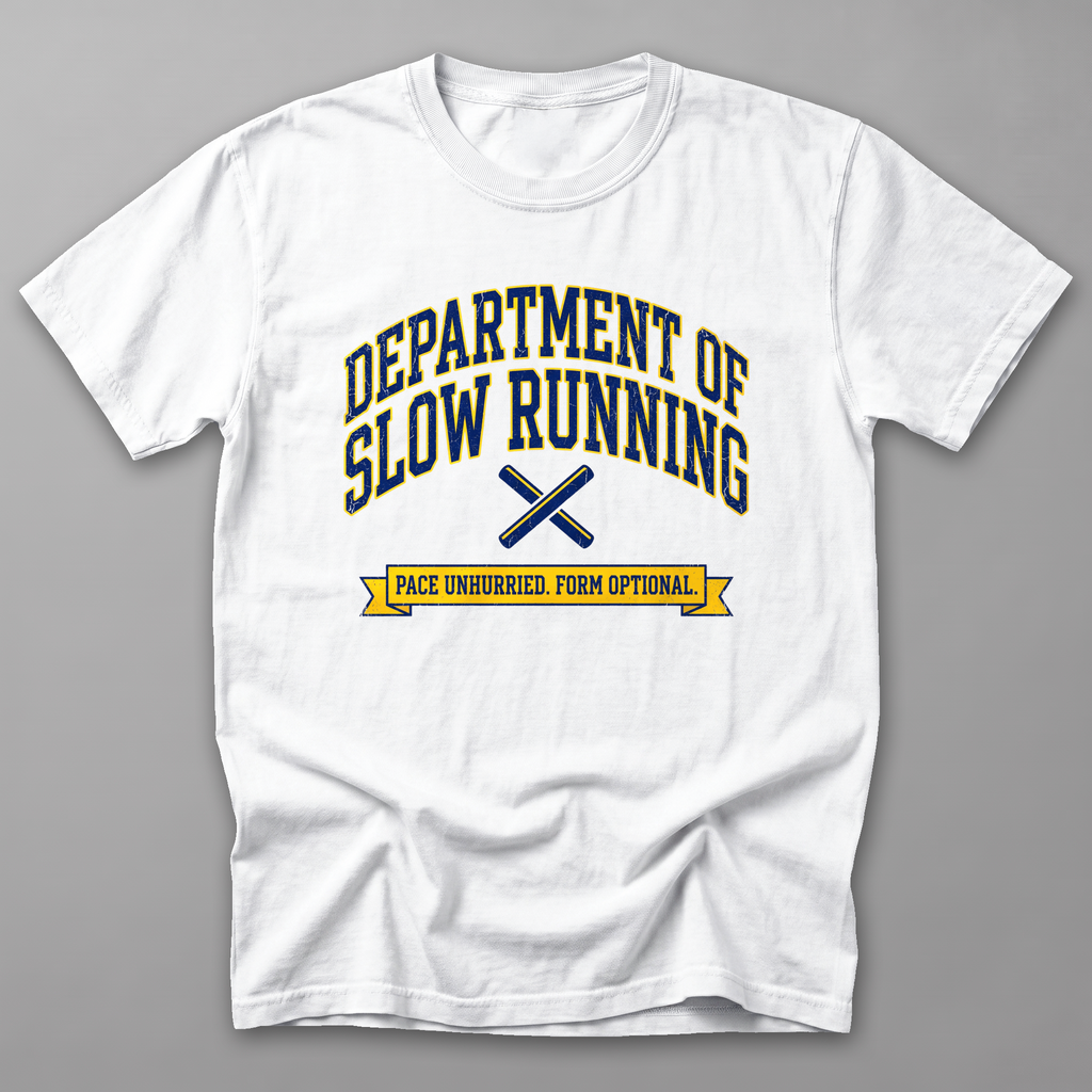 Dept. of Slow Running Tee — White