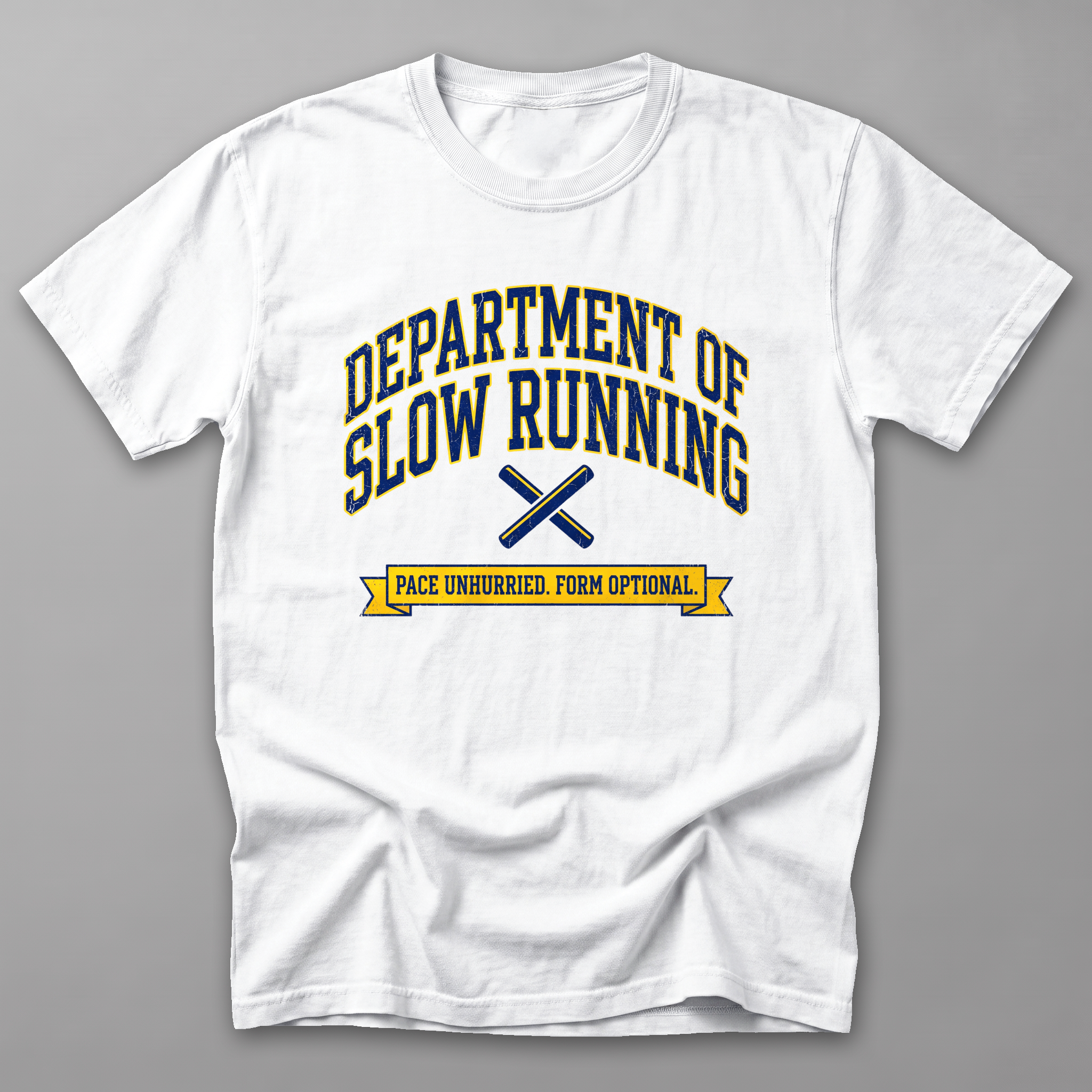 Dept. of Slow Running Tee — White