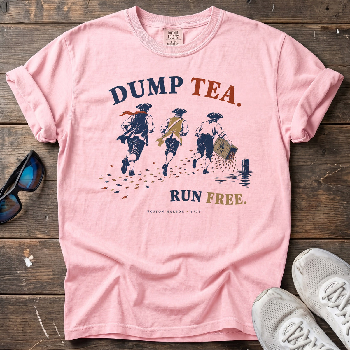 Dump Tea Run Free Tee — Blossom