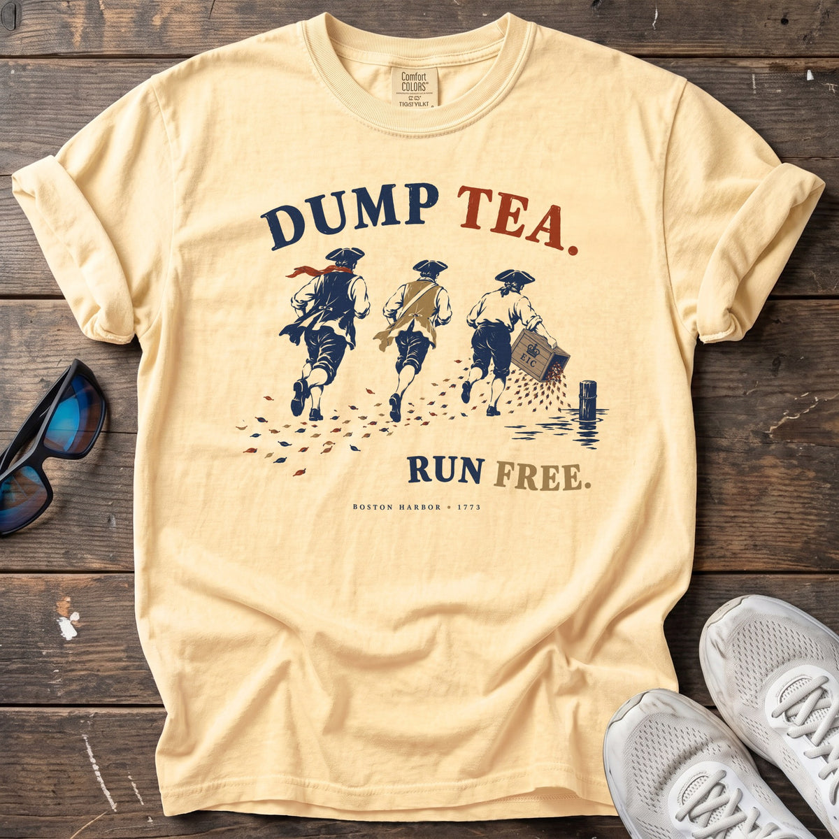 Dump Tea Run Free Tee — Butter