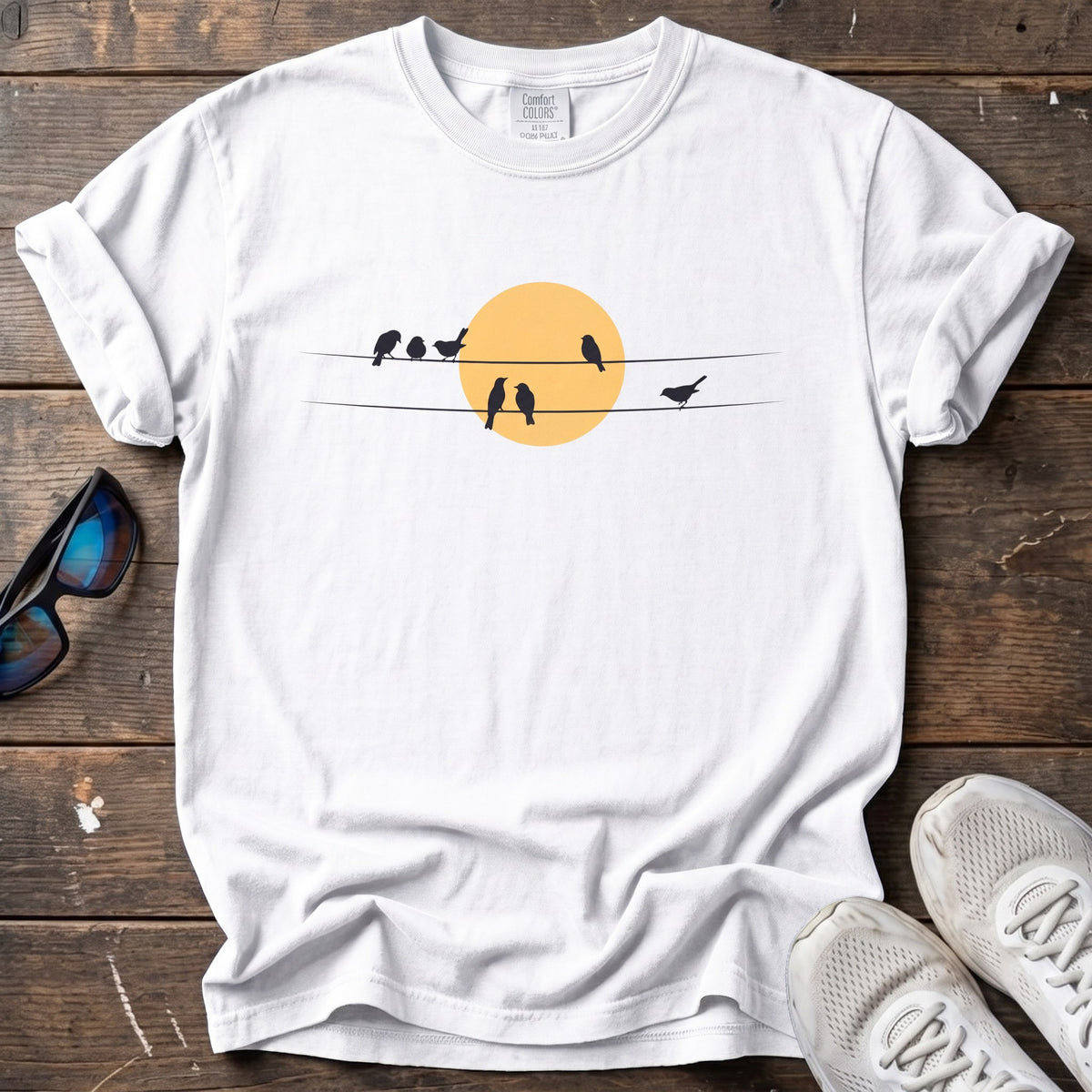 Early Birds Tee — White
