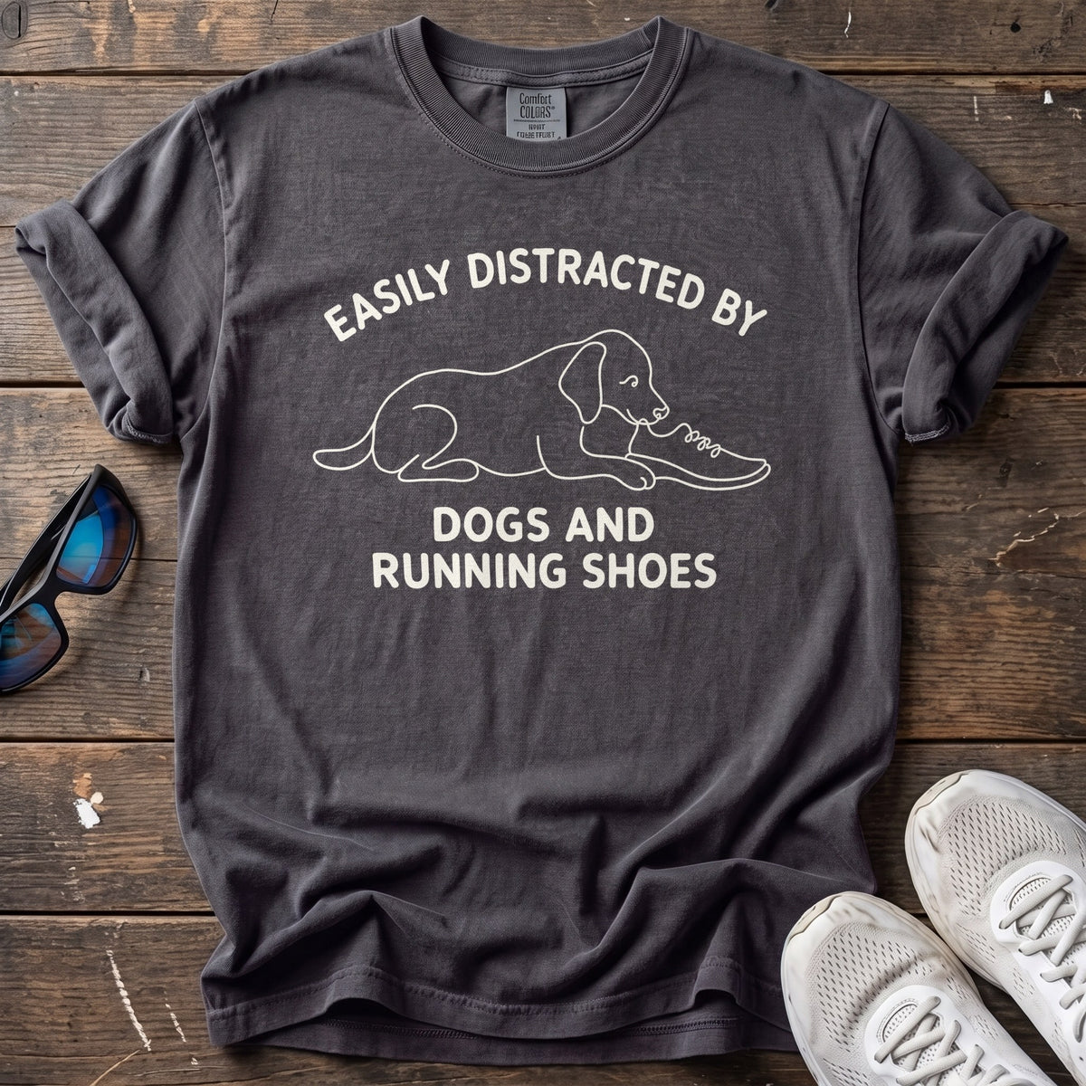Easily Distracted Tee — Graphite
