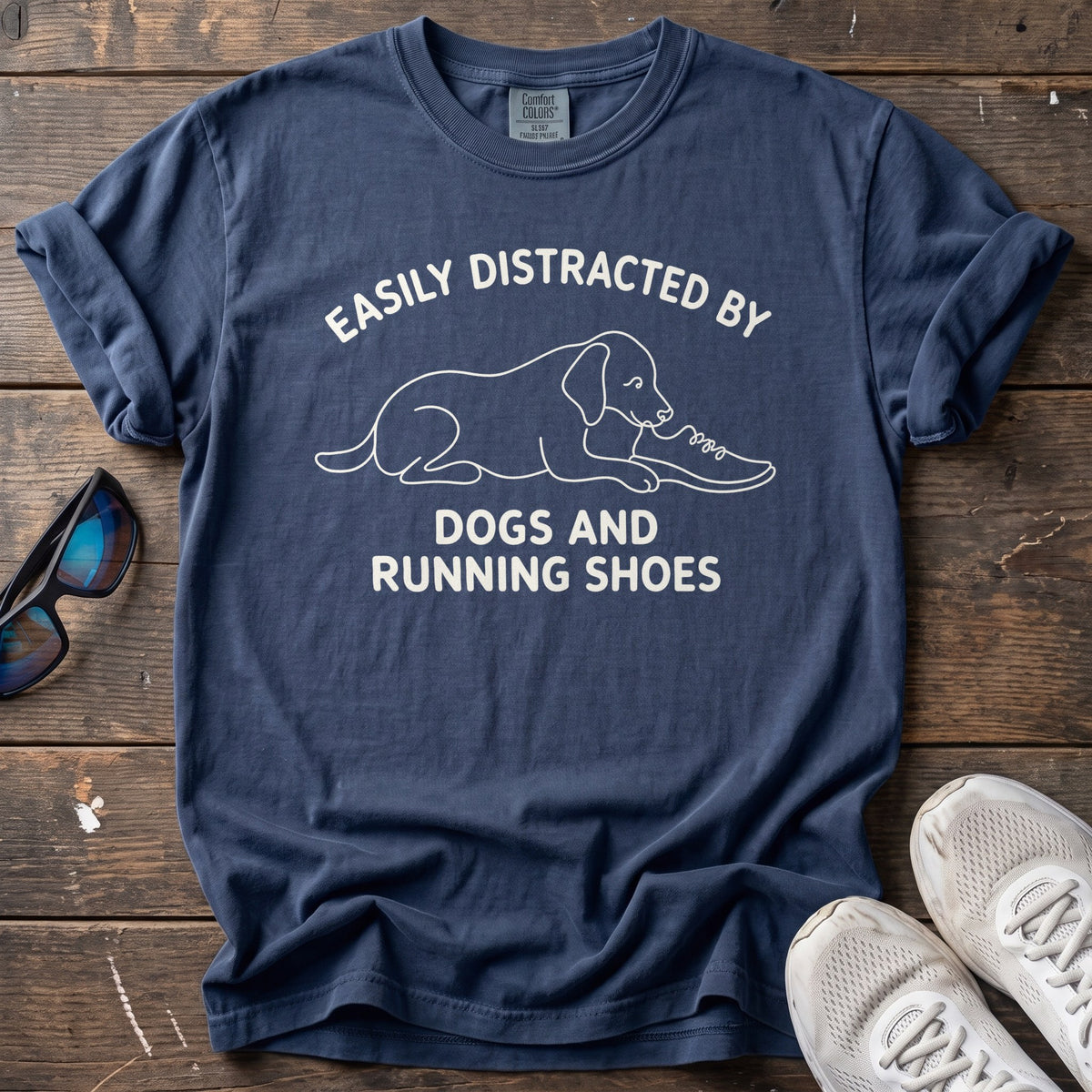 Easily Distracted Tee — True Navy