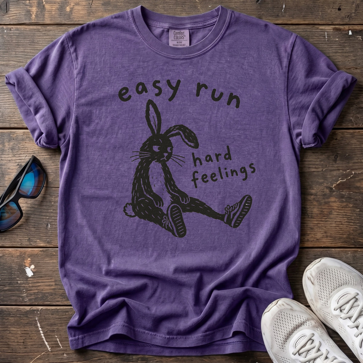Easy Run, Hard Feelings Tee — Grape