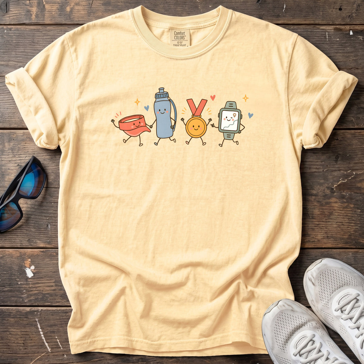 Emotional Support Crew Tee — Butter