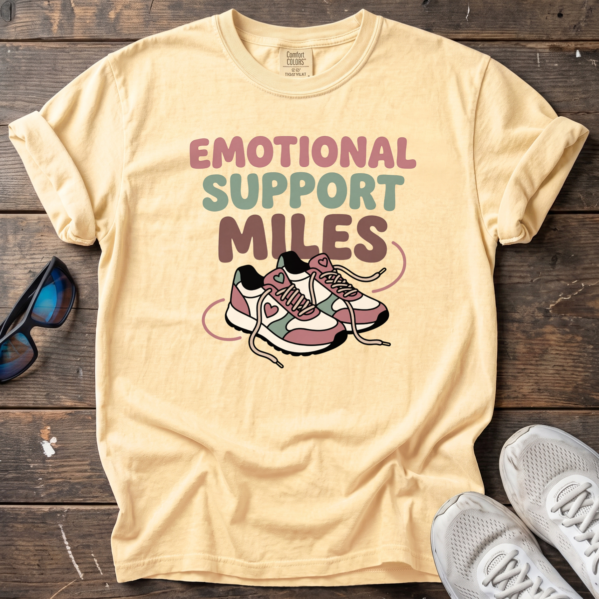 Emotional Support Miles Tee — Butter