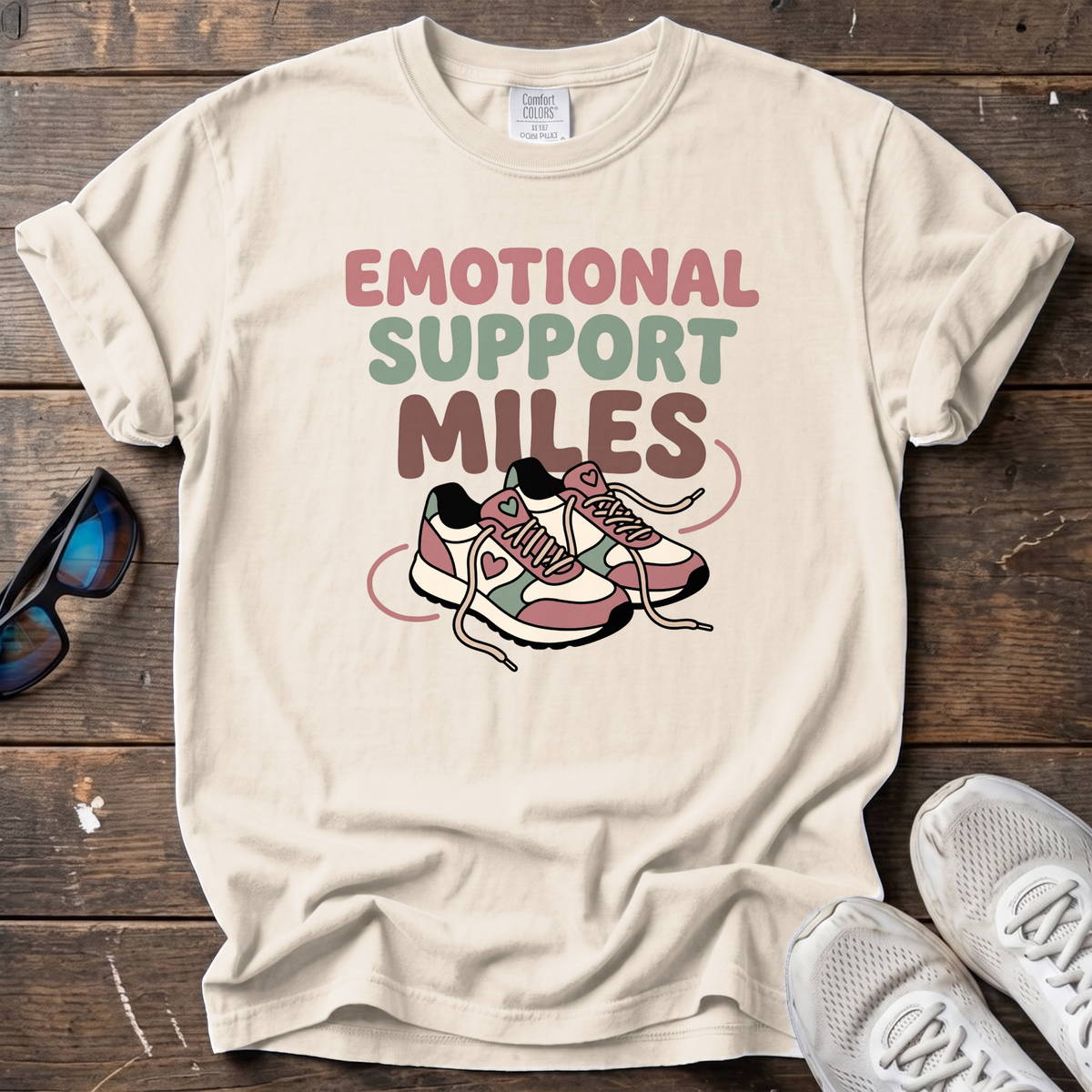 Emotional Support Miles Tee — Ivory