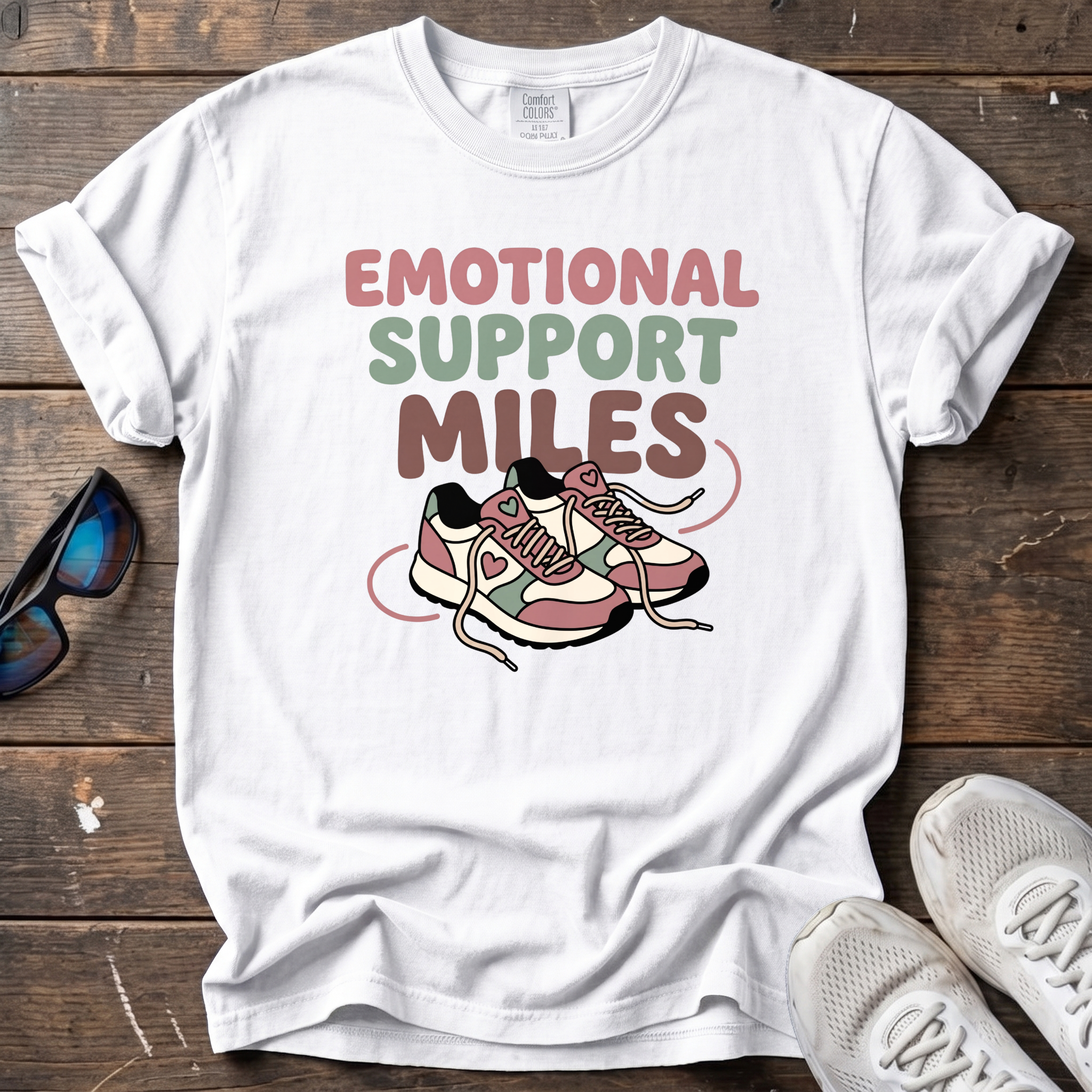 Emotional Support Miles Tee — White