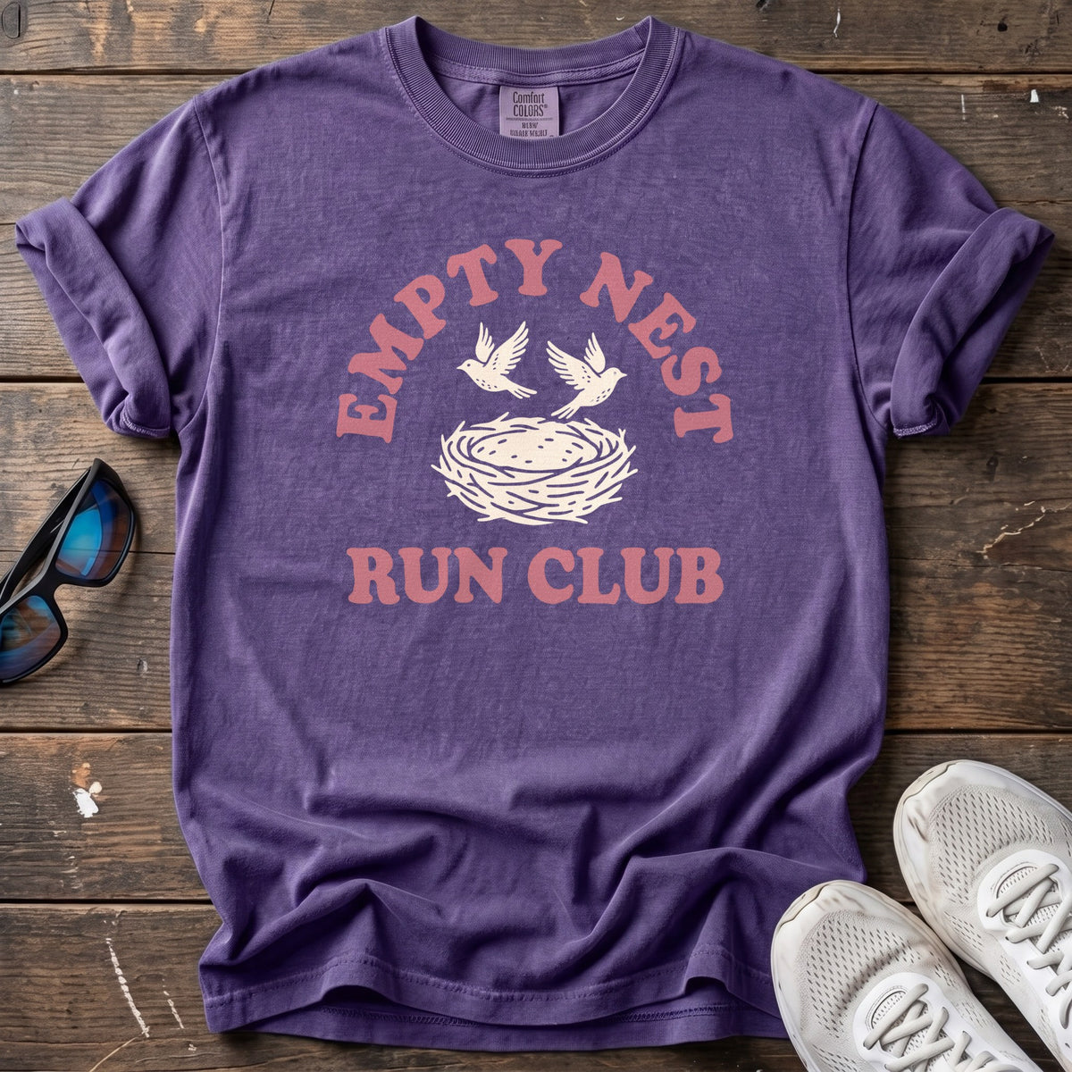 Empty Nest Retro Tee — Grape