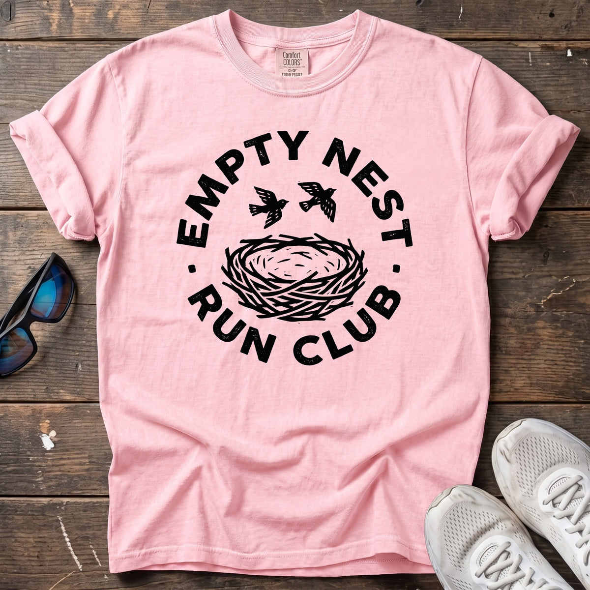 Empty Nest Linocut Tee — Blossom
