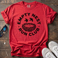 Empty Nest Linocut Tee — Red