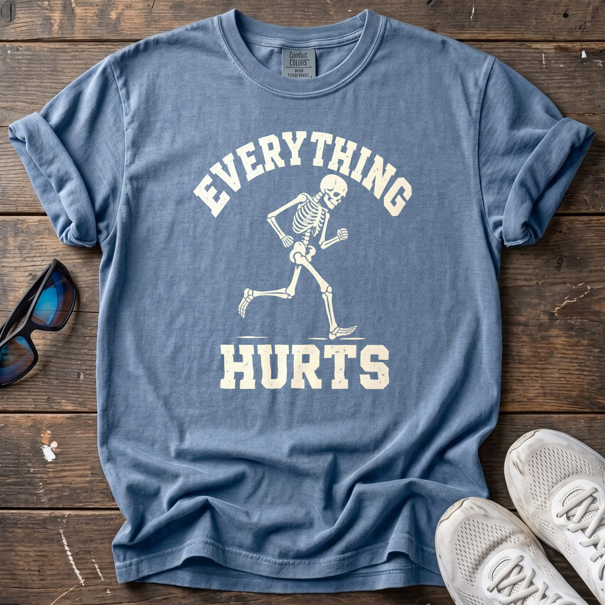 Everything Hurts Tee — Blue Jean