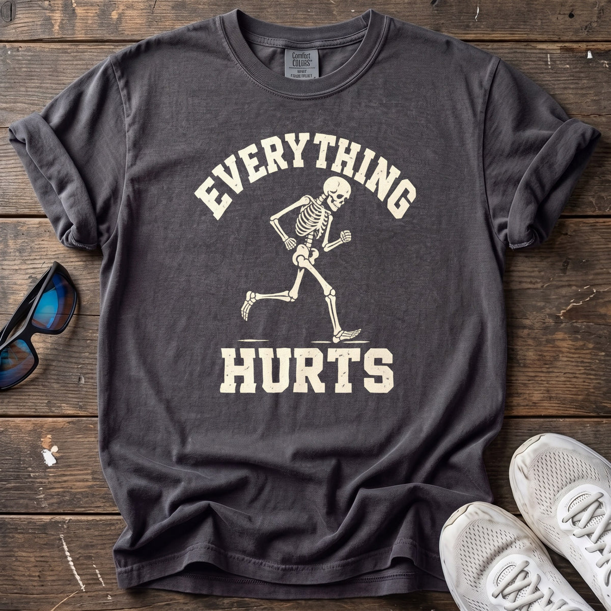Everything Hurts Tee — Graphite