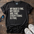 Everything Is Fine Tee — Black