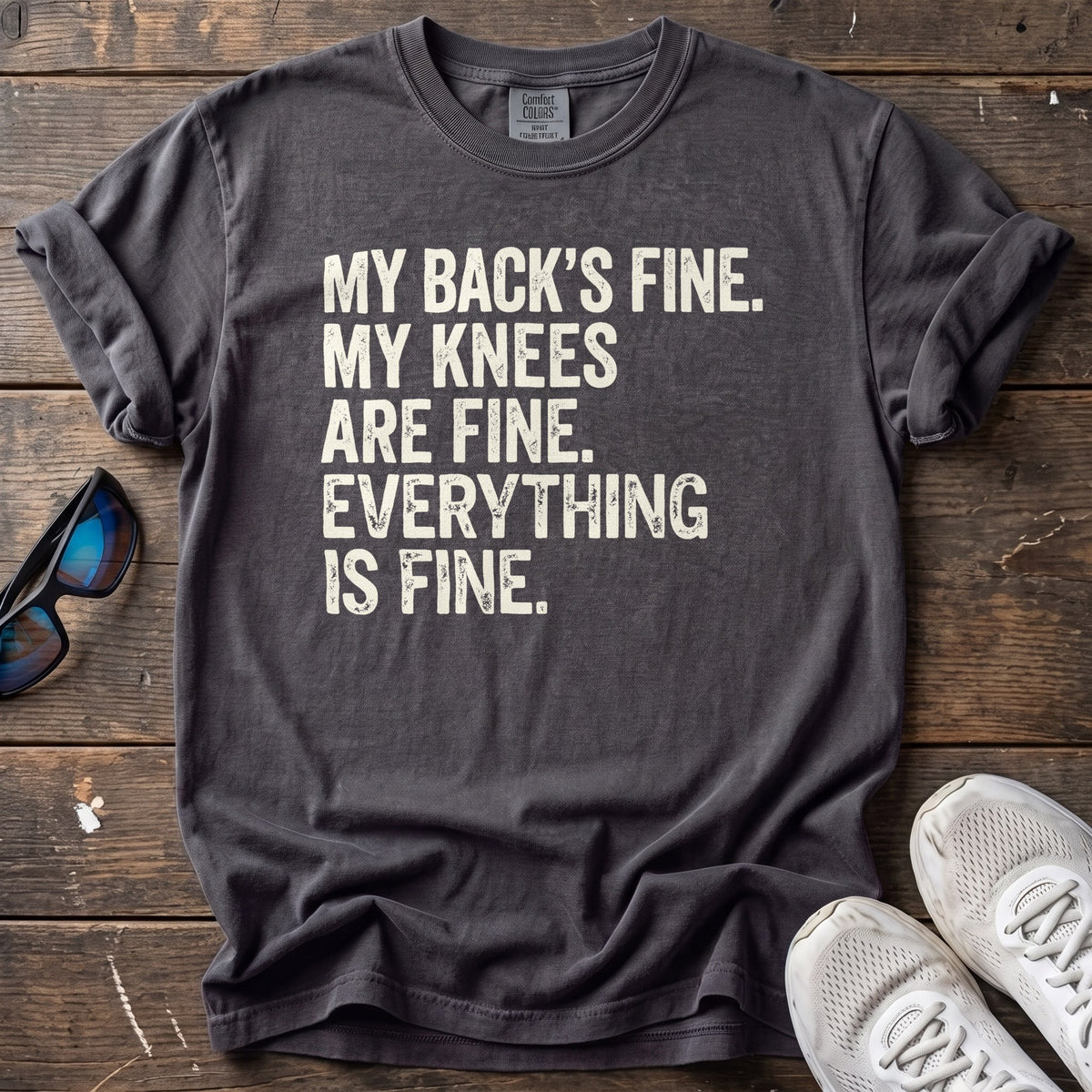 Everything Is Fine Tee — Graphite