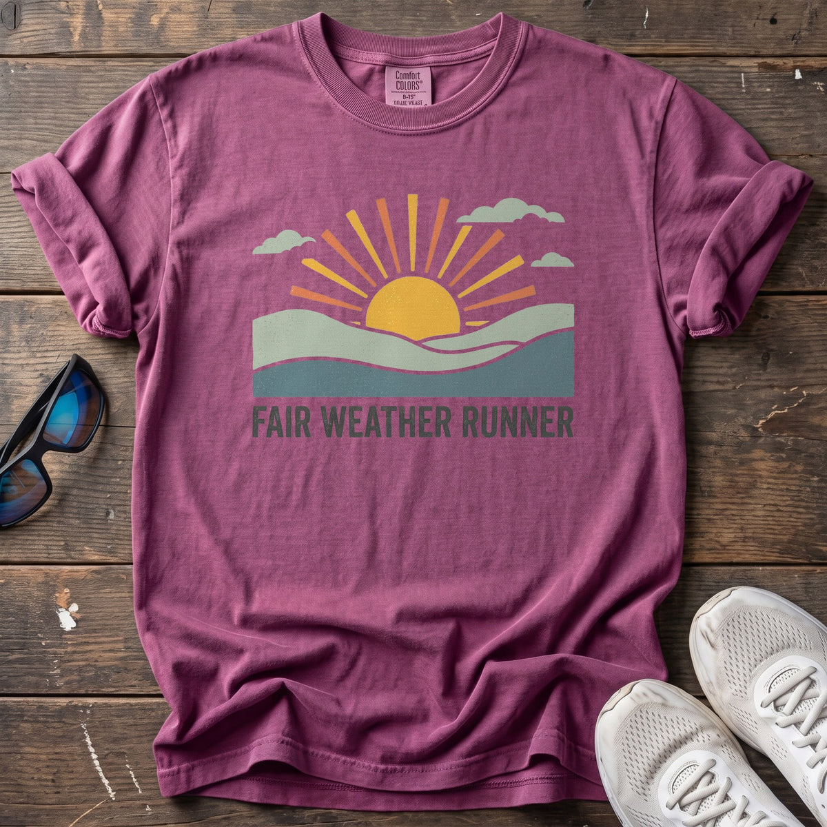 Fair Weather Runner Tee — Berry