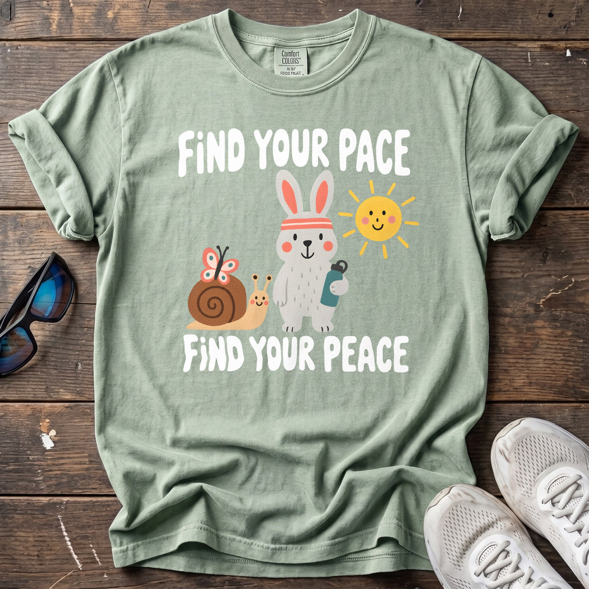 Find Your Pace Tee — Bay