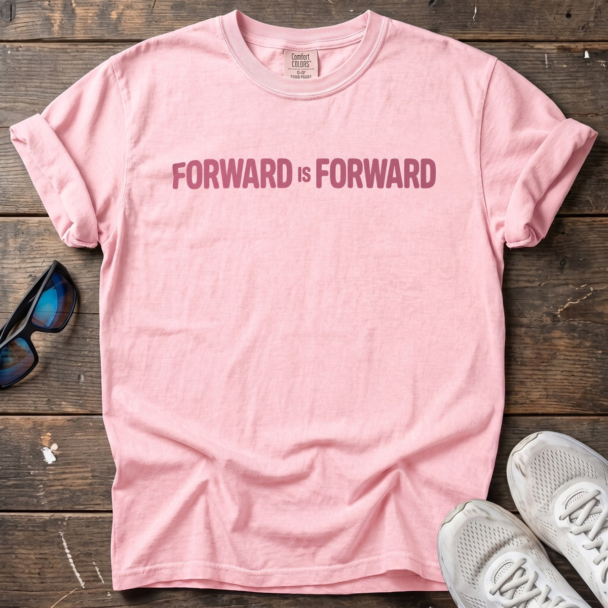 Forward Is Forward Tee — Blossom