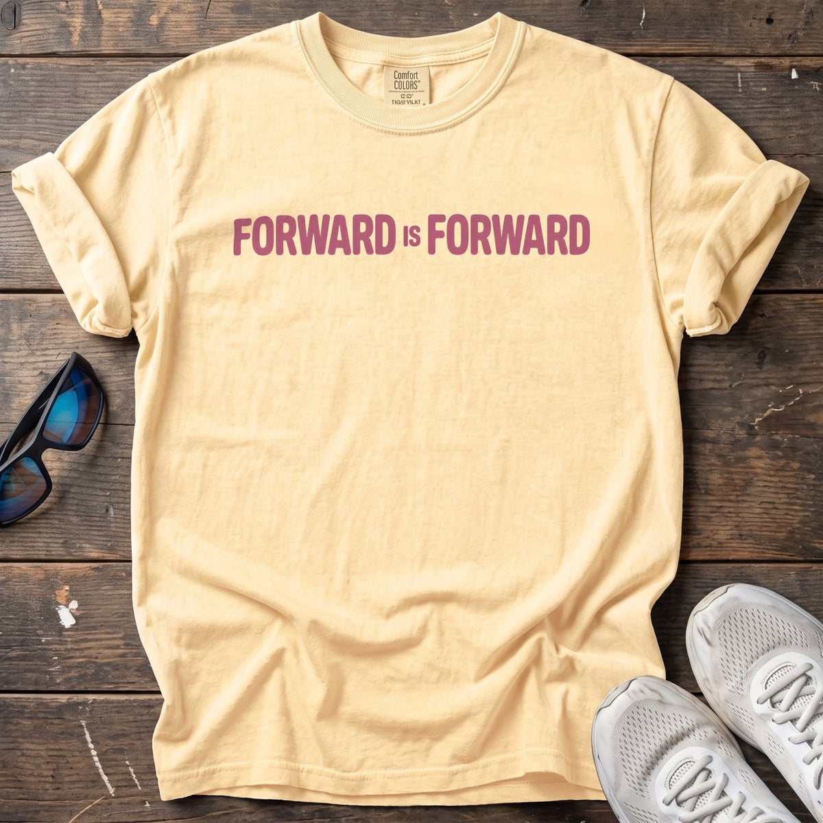 Forward Is Forward Tee — Butter