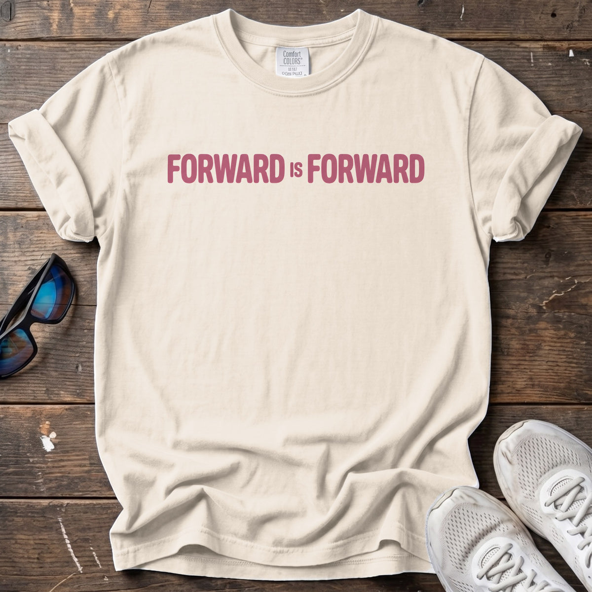 Forward Is Forward Tee — Ivory