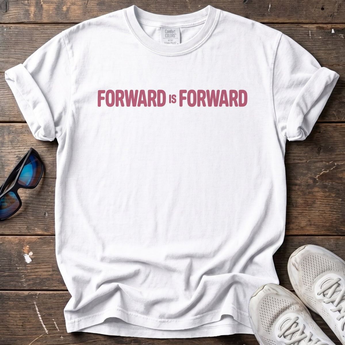 Forward Is Forward Tee — White
