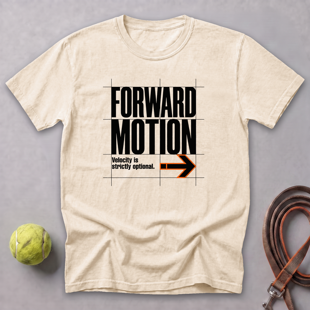 Forward Motion, Velocity Optional Tee — Ivory