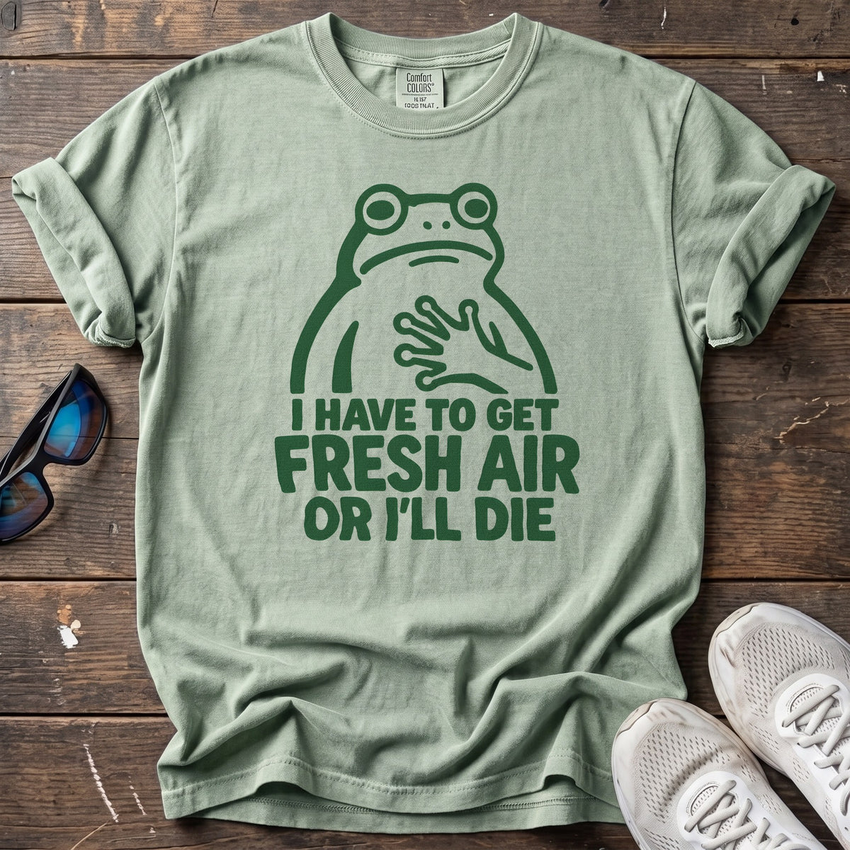 Fresh Air or Die Tee — Bay