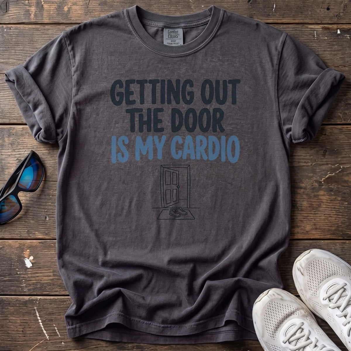 Getting Out the Door Tee — Graphite