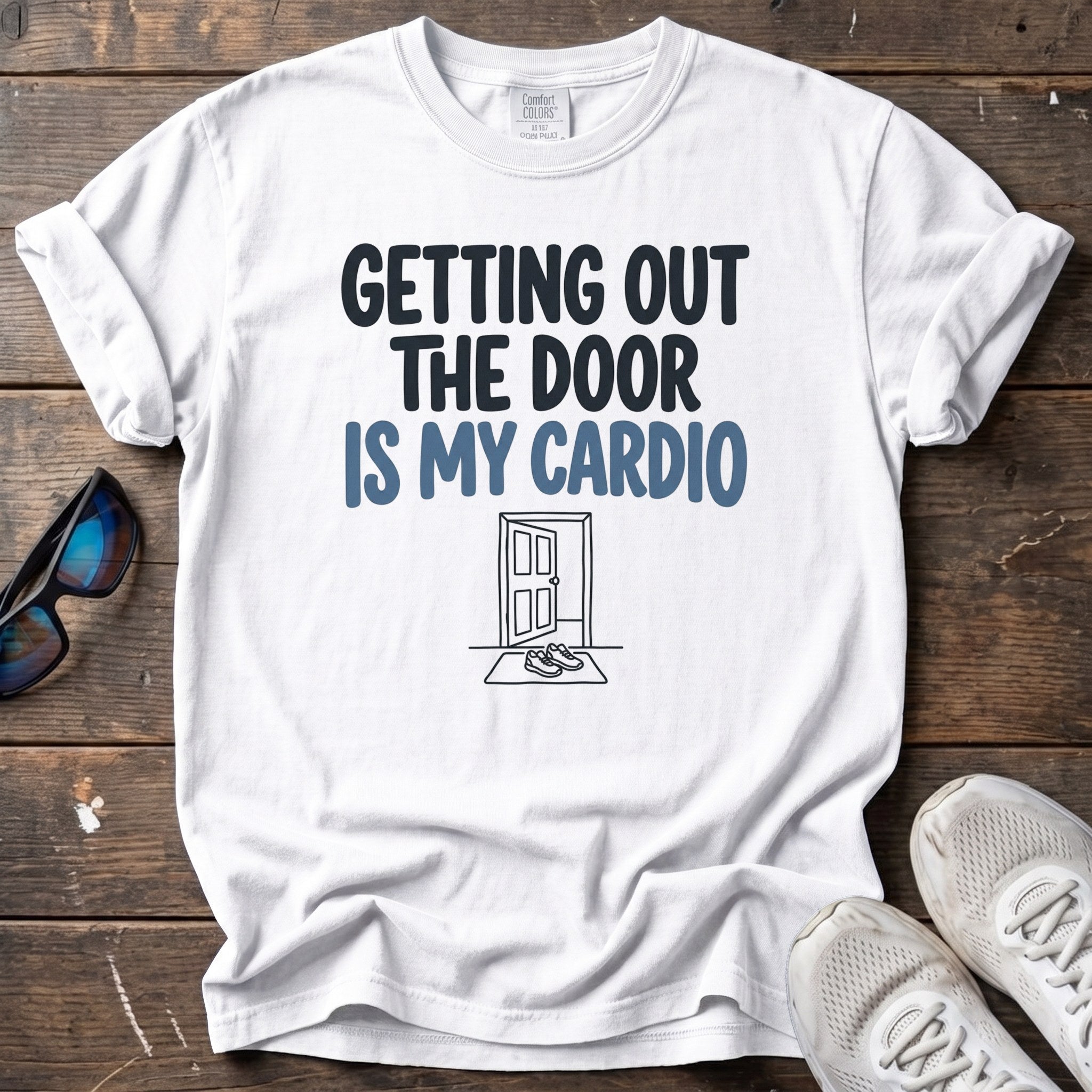 Getting Out the Door Tee — White