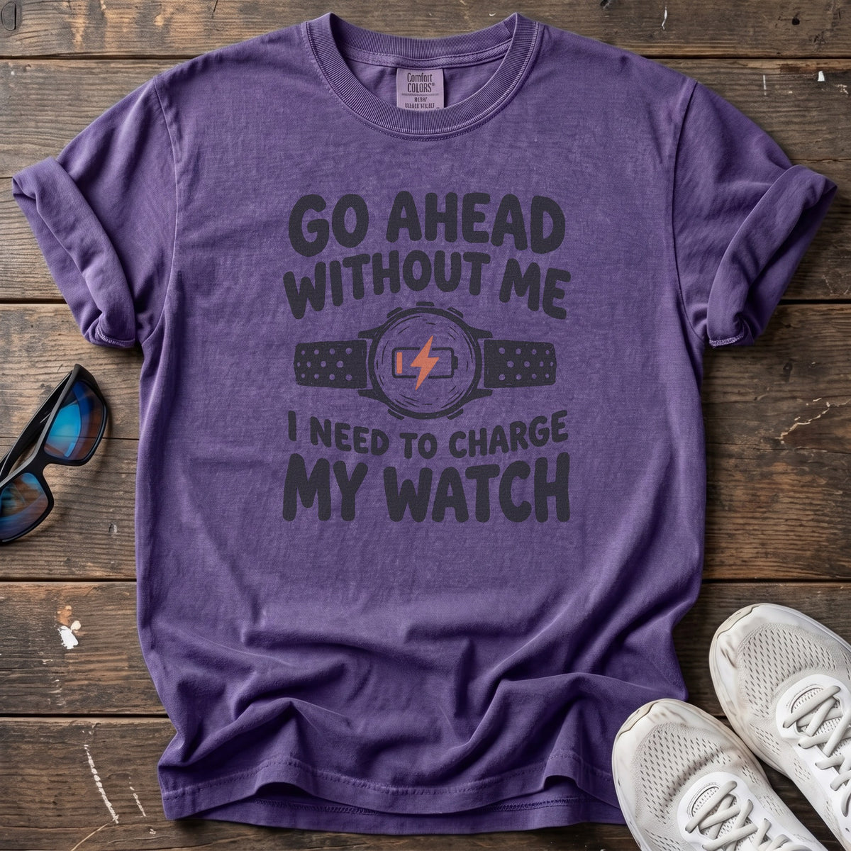 Go Ahead Without Me Tee — Grape