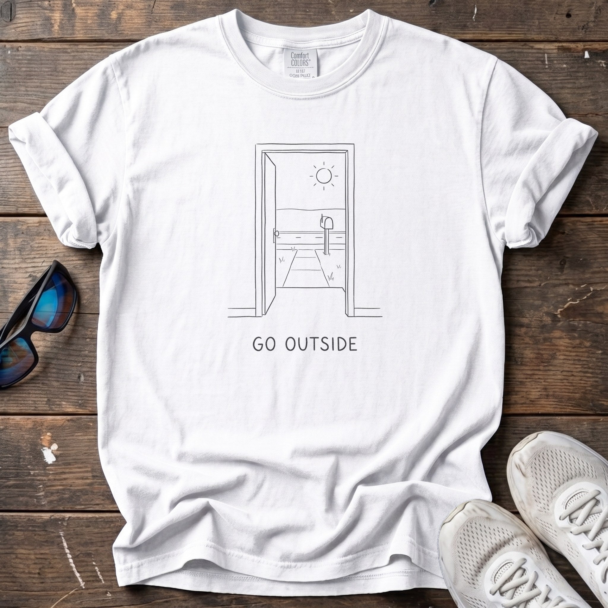 Go Outside Tee — White
