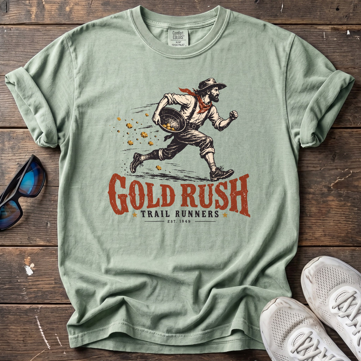 Gold Rush Trail Runners Tee — Bay