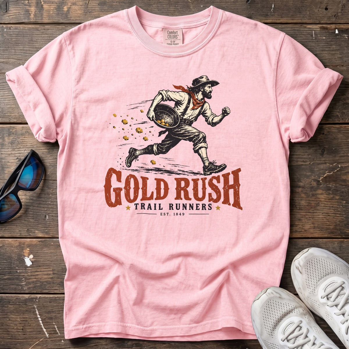 Gold Rush Trail Runners Tee — Blossom