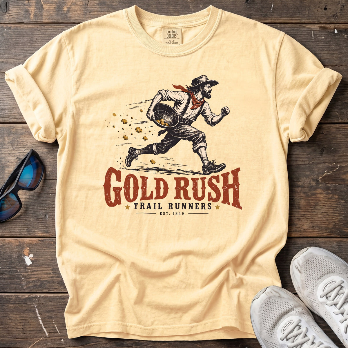 Gold Rush Trail Runners Tee — Butter