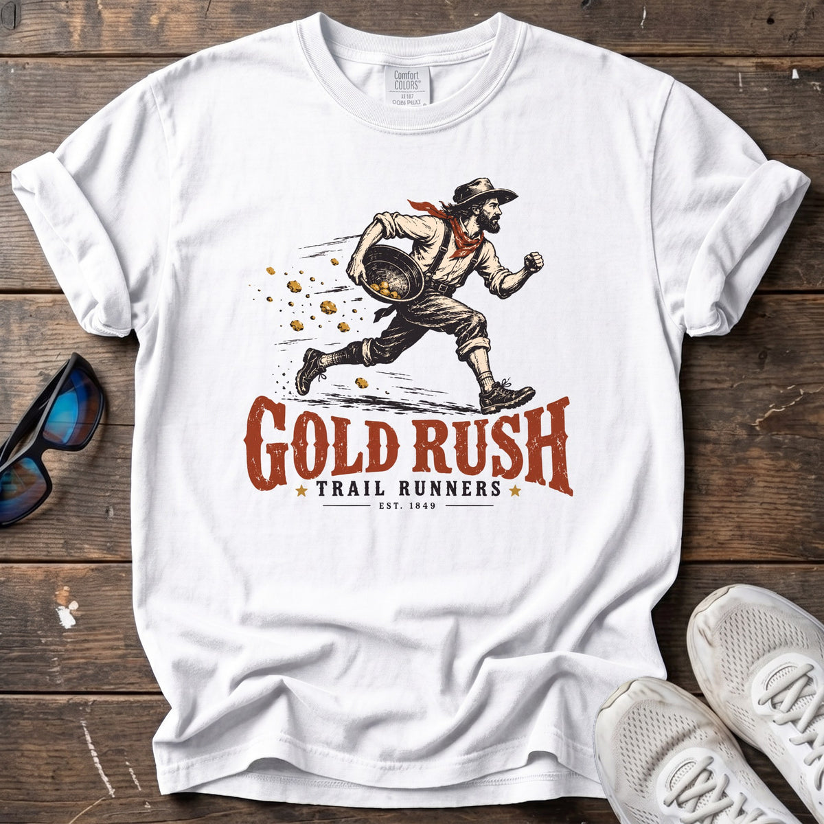 Gold Rush Trail Runners Tee — White