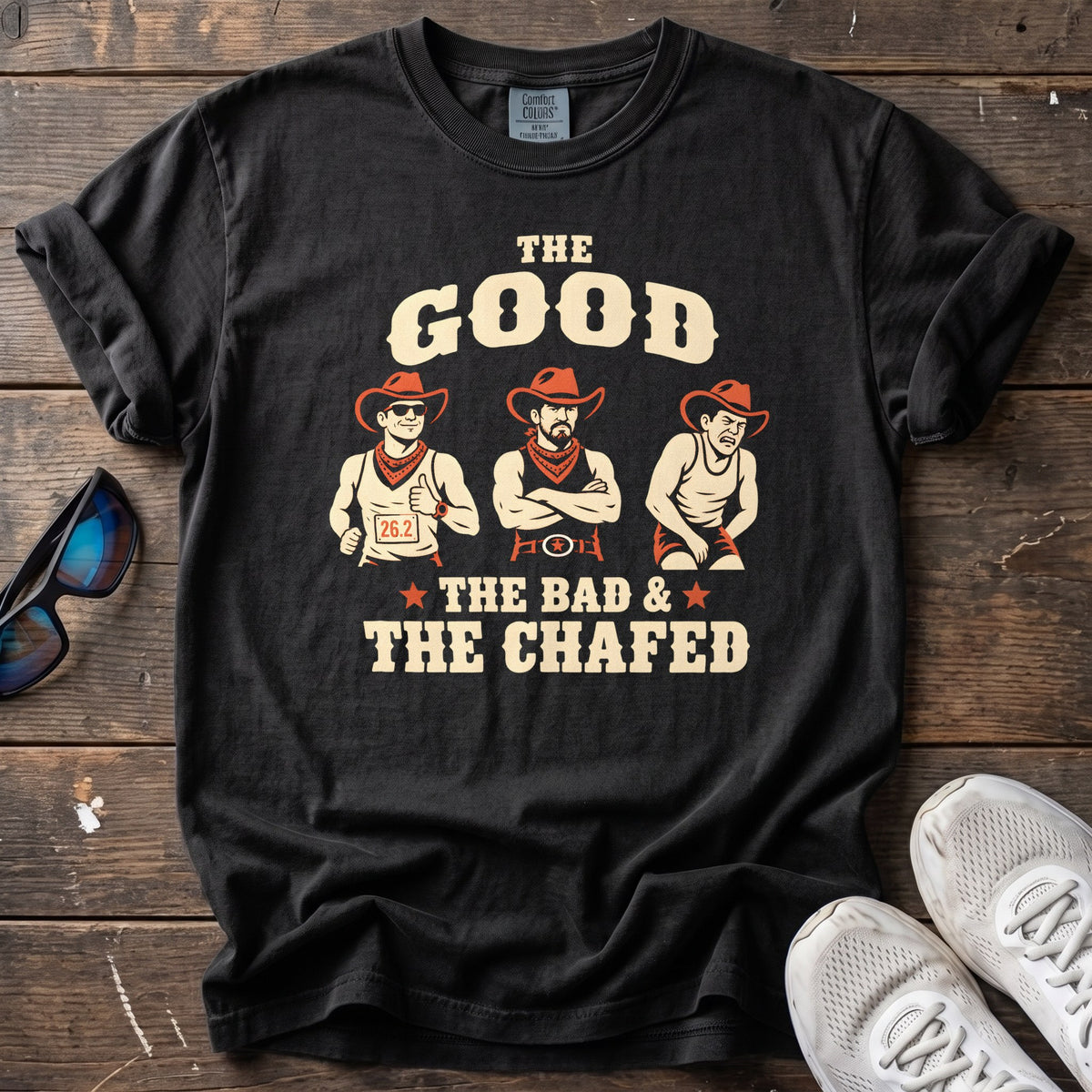 The Good the Bad & the Chafed Tee — Black
