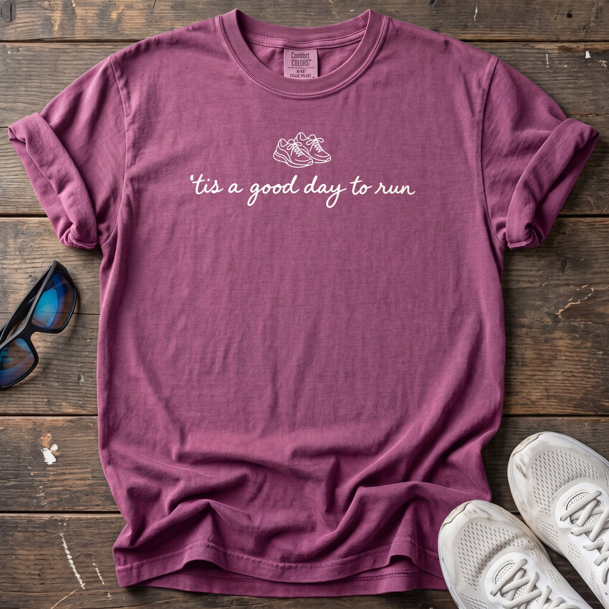 Good Day to Run Tee — Berry