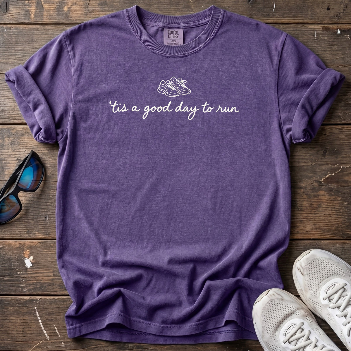 Good Day to Run Tee — Grape
