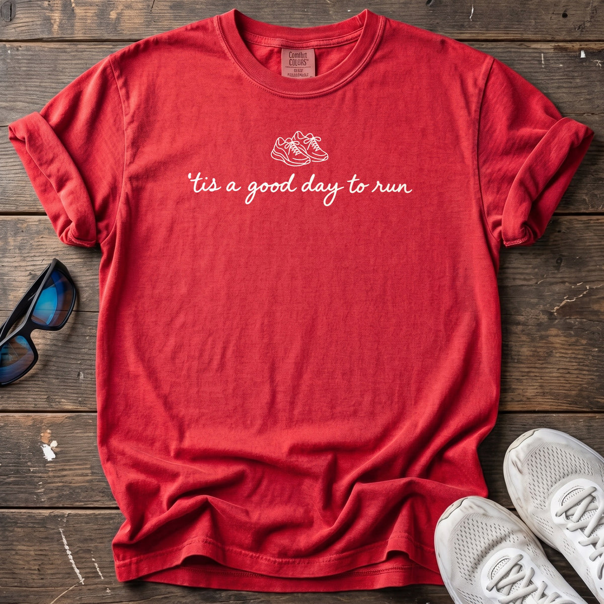 Good Day to Run Tee — Red